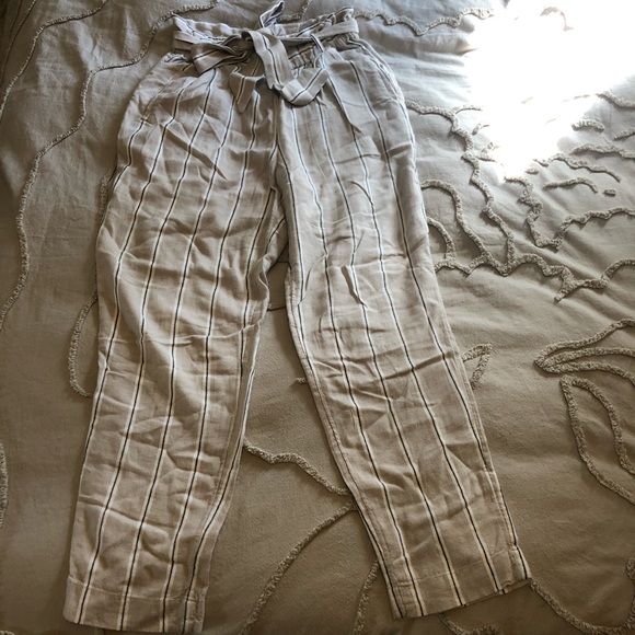 H&M Paper Bag Stripe Pants - Picture 2 of 3